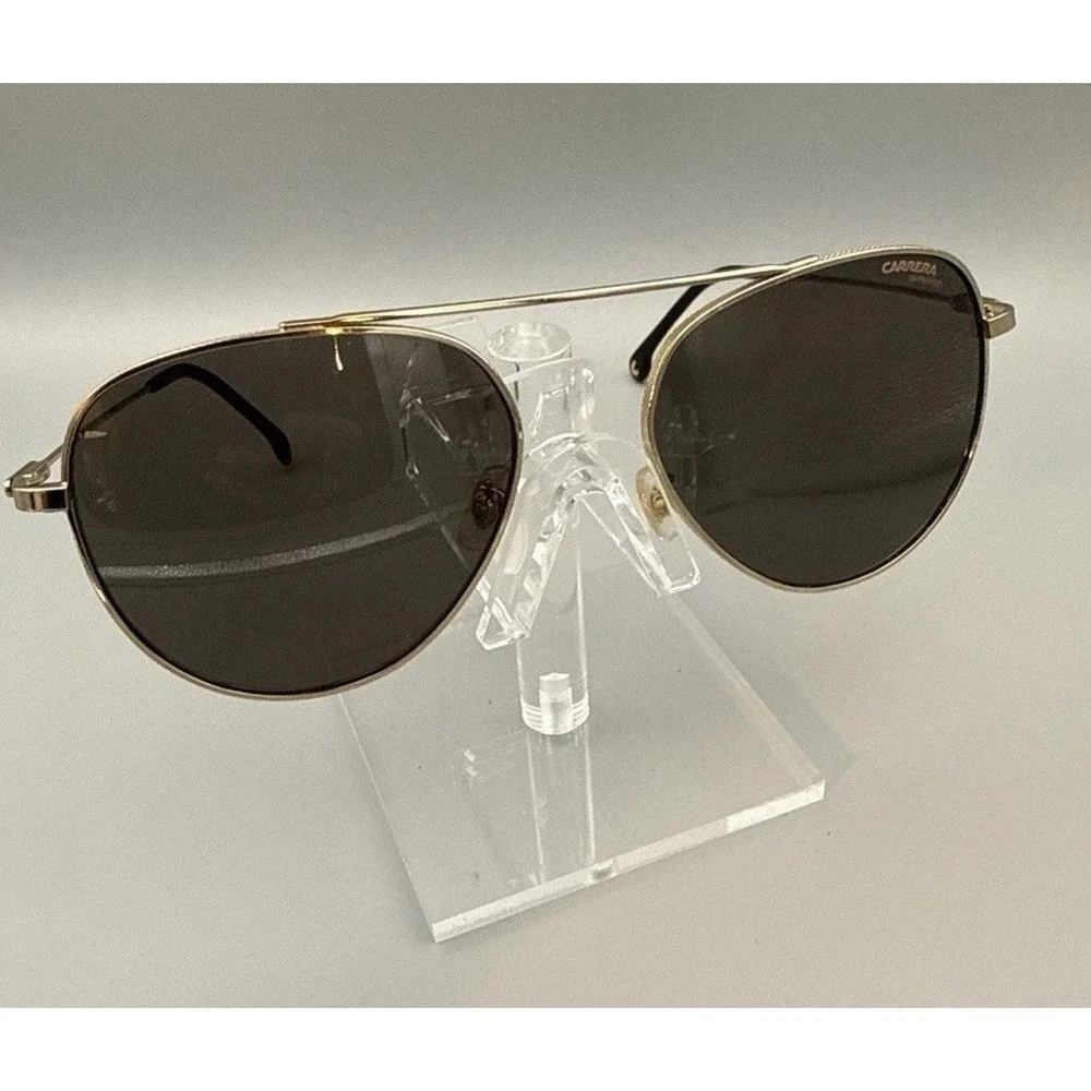 Carrera Authentic 188/G/S Gold Aviator Sunglasses J5GIR Luxury Memory Metal Rich